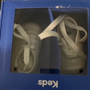 Keds Baby White Lace-Up Shoes